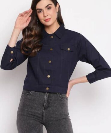 Denim Jacket Solid Navy