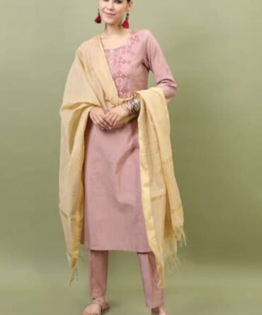 Ethnic Pink Kurta Suit Sets