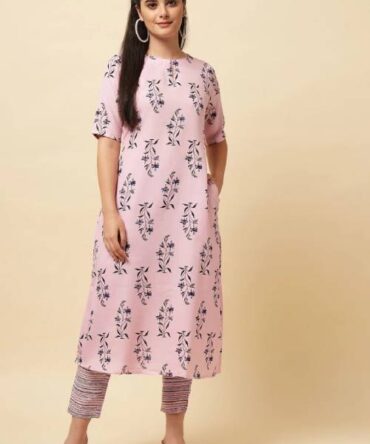 Pale Pink Kurta Suit Set